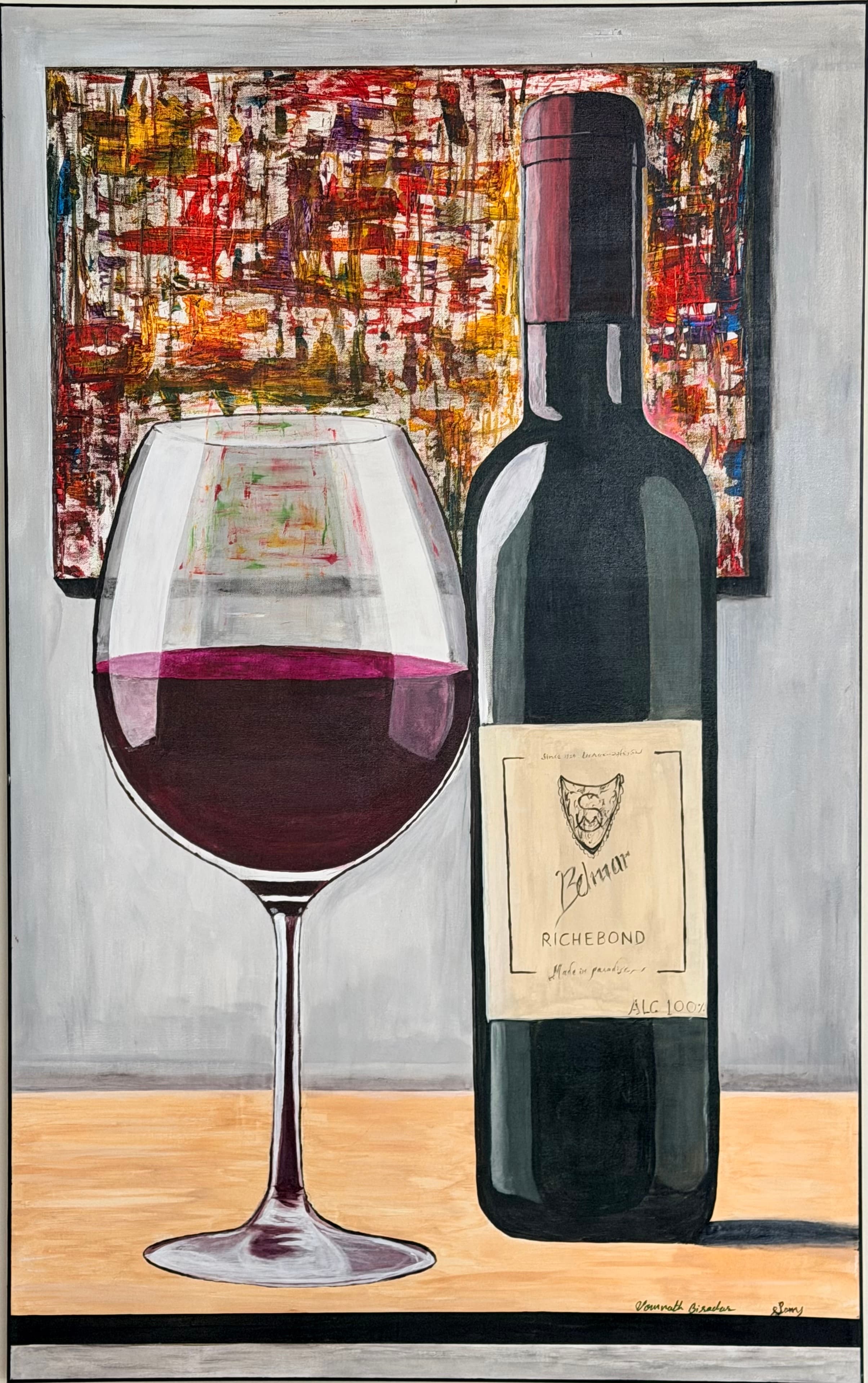 Pour Yourself a Moment - Original Acrylic on Canvas